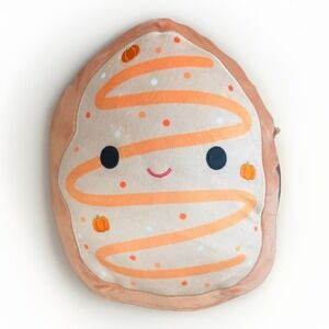 Squishmallows Tadd the Frosted Pumpkin Donut Ultra Soft Plush Toy Orange 11"